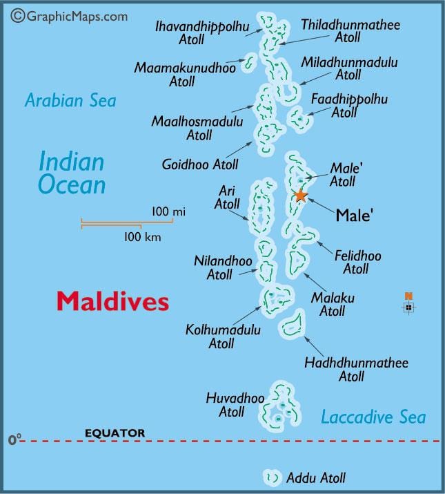 baa atoll, maldivas mapa