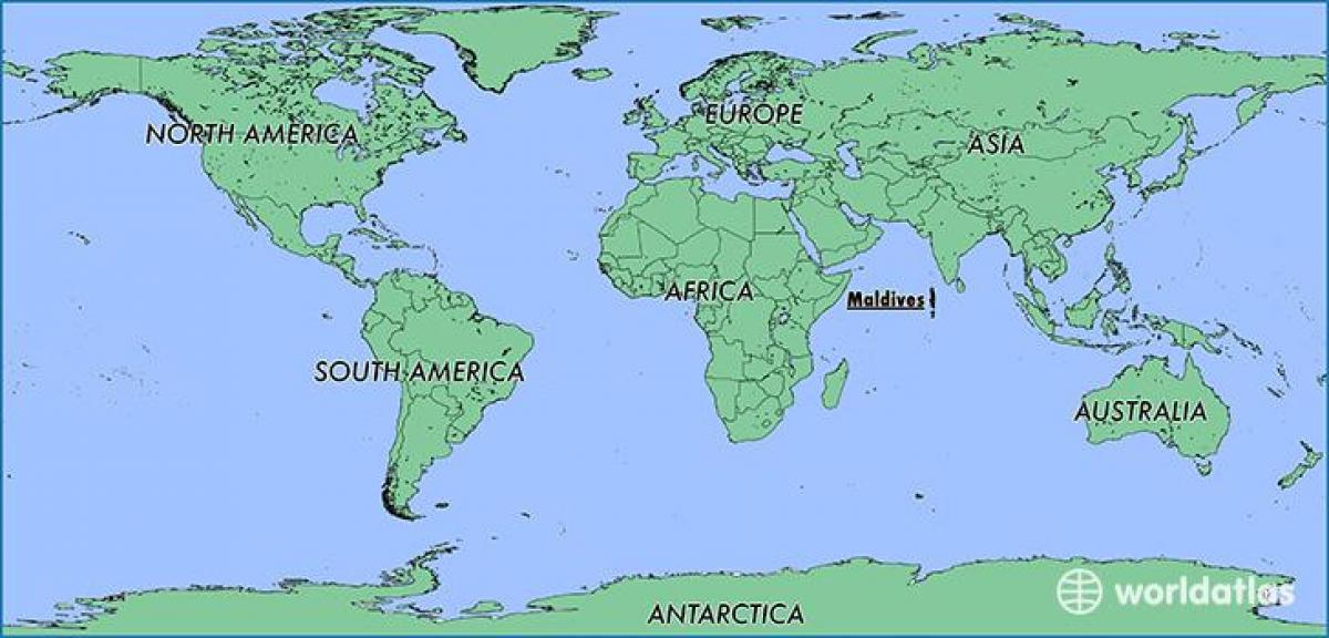 mapa de maldivas países vecinos