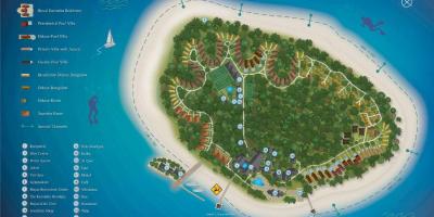 Kurumba maldives resort mapa