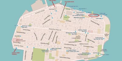 Mapa de varones de la ciudad de maldivas
