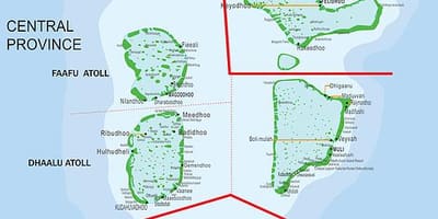 Mapa de maldivas ferry
