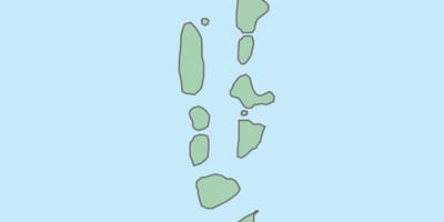 Mapa de maldivas mapa vectorial